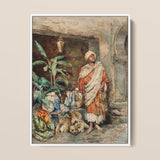 Figure of a Moor - Carlo Ascenzi Art Print / Canvas, 12x16’’ / 31x41cm / White Frame, Posters Prints & Visual Artwork, Toby Leon