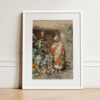 Figure of a Moor - Carlo Ascenzi Art Print / Canvas, 12x16’’ / 31x41cm / White Frame / Matboard, Posters Prints & Visual Artwork, Toby Leon