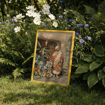 Figure of a Moor - Carlo Ascenzi Art Print / Canvas, Carlo Ascenzi Art, Echo Clings, Ochre Walls