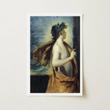 Figure of Apollo from ?The Forge Vulcan’ - John Singer Sargent Art Print / Canvas Framed Classical Painting Dark Curly Hair, Incandescent C