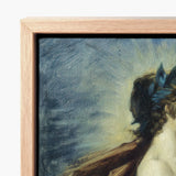 Figure of Apollo from ?The Forge Vulcan’ - John Singer Sargent Art Print / Canvas Framed Painterly Depiction Woman Dark Hair, Incandescent C