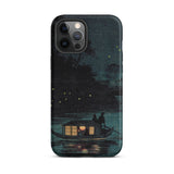 Fireflies at Ochanomizu - Kobayashi Kiyochika Phone Case Iphone 12 Pro Max / Matte Artistic Phone Case Kobayashi Kiyochika Iphone Case,