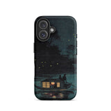 Fireflies at Ochanomizu - Kobayashi Kiyochika Phone Case Iphone 16 / Matte Artistic Phone Case Kobayashi Kiyochika Iphone Case, Ochanomizu