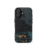 Fireflies at Ochanomizu - Kobayashi Kiyochika Phone Case Iphone 17 / Matte Iphone 12 Case Night Scene Design Two Figures Kobayashi