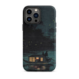 Fireflies at Ochanomizu - Kobayashi Kiyochika Phone Case Iphone 13 Pro Max / Matte Artistic Phone Case Kobayashi Kiyochika Iphone Case,