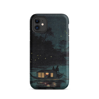 Fireflies at Ochanomizu - Kobayashi Kiyochika Phone Case Iphone 11 / Matte Phone Case Boat Scene Kobayashi Kiyochika Iphone Case, Ochanomizu