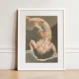 The First Book of Urizen - William Blake Art Print / Canvas, 12x16’’ / 31x41cm / White Frame / Matboard, Posters Prints & Visual Artwork,
