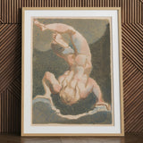 The First Book of Urizen - William Blake Art Print / Canvas, 24x32’’ / 61x81cm / Natural Frame / Matboard, Posters Prints & Visual Artwork,