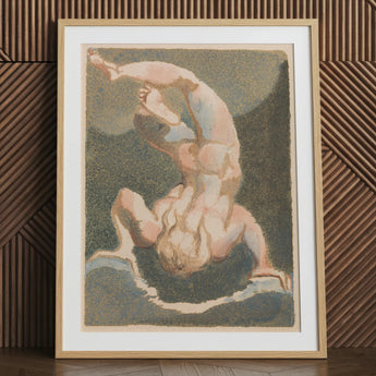 The First Book of Urizen - William Blake Art Print / Canvas, 24x32’’ / 61x81cm / Natural Frame / Matboard, Posters Prints & Visual Artwork,