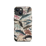 Pesci - Custodia per iPhone Ocean Life di Utagawa Yoshikazu, 13 / Opaca, Custodie per telefoni, Toby Leon