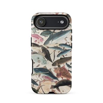 Pesci - Custodia per iPhone Ocean Life di Utagawa Yoshikazu, 17 Air / Opaca, Custodie per telefoni, Toby Leon