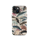 Fish - Utagawa Yoshikazu Ocean Life Phone Case Iphone 15 / Matte Fish-patterned Phone Case Utagawa Yoshikazu Ocean, Ocean Life,
