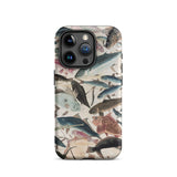 Fish - Utagawa Yoshikazu Ocean Life Phone Case Iphone 15 Pro / Matte Fish-patterned Phone Case Utagawa Yoshikazu Ocean, Ocean Life,