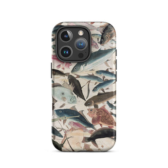 Fish - Utagawa Yoshikazu Ocean Life Phone Case Iphone 16 Pro / Matte Fish-patterned Phone Case Utagawa Yoshikazu Ocean, Ocean Life,