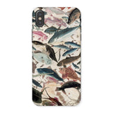 Fish - Utagawa Yoshikazu Ocean Life Phone Case Iphone x / Matte Phone Case Vintage Fish Pattern Design Utagawa Yoshikazu Ocean, Ocean Life,