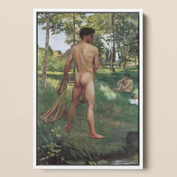 Fisherman with a Net - Frederic Bazille Fine Art Print / Canvas, Frederic Bazille, Pagan Fragment, Raw Choreography