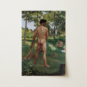Fisherman with a Net - Frederic Bazille Fine Art Print / Canvas, Frederic Bazille, Pagan Fragment, Raw Choreography
