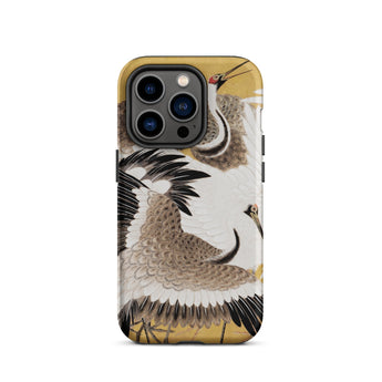 Flock of Cranes - Ishida Yutei Edo Art Phone Case Iphone 14 Pro / Matte Crane-themed Phone Case Ishida Yūtei’s Flock, Edo-period Artistry,