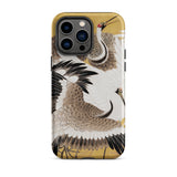 Flock of Cranes - Ishida Yutei Edo Art Phone Case Iphone 14 Pro Max / Matte Crane-patterned Phone Case Ishida Yūtei’s Flock, Edo-period