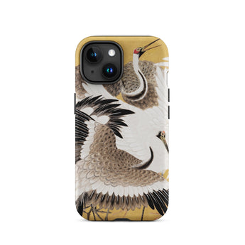 Flock of Cranes - Ishida Yutei Edo Art Phone Case Iphone 15 / Matte Phone Case Crane Artwork Ishida Yūtei’s Flock, Edo-period Artistry,