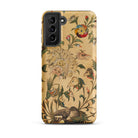 Floral Fantasy of Animals and Birds Samsung Case, Galaxy S21 Plus / Matte, Smartphone Case Detailed Antique-style Print Animals Floral
