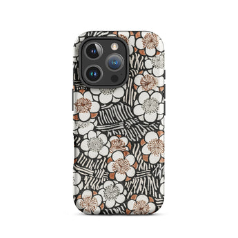 Bloemenpatroon - Bijutsu Sekai Watanabe Seitei Iphone Case, 16 Pro / Mat, Telefoonhoesjes, Toby Leon