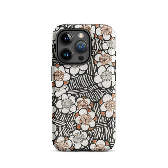Floral Pattern - Bijutsu Sekai Watanabe Seitei Phone Case Iphone 15 Pro / Matte Floral Patterned Phone Case Watanabe Seitei, Plum Blossoms