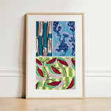 Floréal-dessins & Coloris Nouveaux - E.a. Séguy Art Print / Canvas, 12x18’’ / 31x46cm / Natural Frame / Matboard, Posters Prints Visual