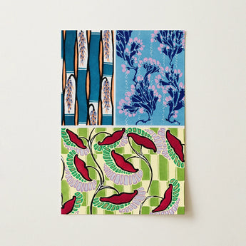 Floréal-dessins & Coloris Nouveaux - E.a. Séguy Art Print / Canvas Rectangular Art Print Three Distinct Sections: Left Displays Print,