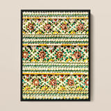 Flower Beds - Floral Thai Temple Mosaic Art Print / Canvas, Thai Temple Aesthetics, Floral Thai Temple, Thai Temple Mosaic