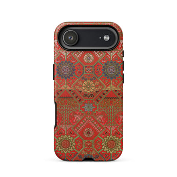Motivo a ventaglio floreale - Custodia per iPhone con arte tessile di G.a. Audsley, 17 Air / Opaca, Custodie per telefoni cellulari, Toby Leon