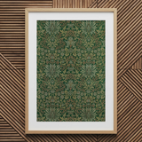 Flower Garden – William Morris dekorativer Kunstdruck / Leinwand, 20x30’’ / 51x76cm / Naturrahmen / Passepartout, Poster Drucke & visuelle