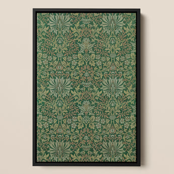 Flower Garden – William Morris dekorativer Kunstdruck / Leinwand, 12x17’’ / A3 / Schwarzer Rahmen, Poster Drucke & visuelle Kunstwerke, Toby Leon