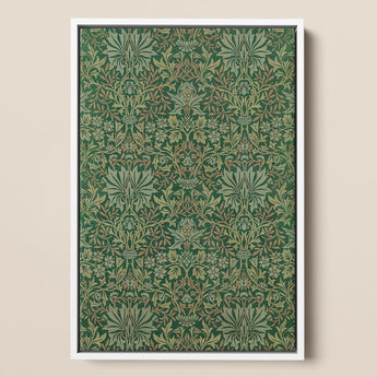 Flower Garden - William Morris Decorative Art Print / Canvas, 12x18’’ / 31x46cm / White Frame, Posters Prints & Visual Artwork, Toby Leon