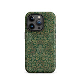 Flower Garden - William Morris Pattern Phone Case Iphone 15 Pro / Matte Green Floral Patterned Phone Case William Morris’s Horticultural,