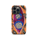 Flower Pods - E.a. Seguy Pochoir Phone Case Iphone 13 Pro / Matte Patterned Iphone Case Flower Pods Case, Art Deco Botanical Illustration,