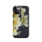 Flower Power too - Yellow Clivia Miniata Iphone Case, 12 Pro / Matte, Floral-patterned Smartphone Case