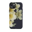 Flower Power too - Yellow Clivia Miniata Iphone Case, 14 Plus / Matte, Floral-patterned Phone Case