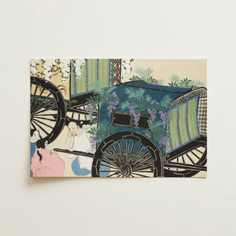 Flower Wagon - Kamisaka Sekka Woodblock Art Print / Canvas, 18x12’’ / 46x31cm / Unframed / no Border, Posters Prints & Visual Artwork, Toby