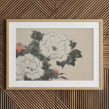 Flowers from Momoyogusa - Kamisaka Sekka Art Print / Canvas, 30x20’’ / 76x51cm / Natural Frame / Matboard, Posters Prints & Visual Artwork,