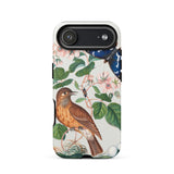 Flycatcher Emperor and Beetle - James Bolton Phone Case Iphone 17 Air / Matte Brown Bird Phone Case Floral Design Butterfly James Bolton’s