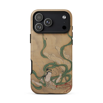 Flying Celestial Apsaras - Kiyohara Yukinobu Phone Case Iphone 18 Pro Max / Matte Beige Intricate Traditional East Asian Painting,