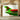 Abstract Green Red Aircraft Tail Fin Design Minimalist Amusement Park Airplane, Art, Retro-futuristic Fantasy