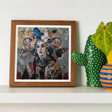 The Fool - Surreal Tarot Deck Art Print / Canvas Framed Artwork Portrait Butterflies Nature Elements, Steps Forward, Eyes Wide Prints
