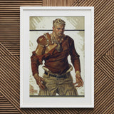 Football Hero - J.c. Leyendecker Art Print / Canvas, Prints