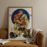Football Player - J. C. Leyendecker Art Print / Canvas, Posters Prints & Visual Artwork, Toby Leon