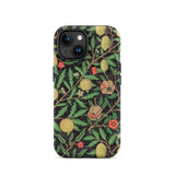 Four Fruits too - William Morris Aesthetic Phone Case, Iphone 15 / Matte, Mobile Cases, Toby Leon