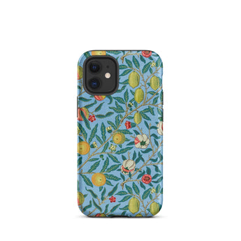 Four Fruits - William Morris Aesthetic Phone Case Iphone 12 Mini / Matte Floral Patterned Phone Case William Morris Four Fruits,