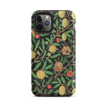 Four Fruits too - William Morris Aesthetic Phone Case Iphone 11 Pro / Matte Floral Patterned Morris’s Horticultural Symphony, Pattern,