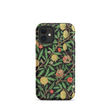 Four Fruits too - William Morris Aesthetic Phone Case Iphone 12 Mini / Matte Floral Patterned Morris’s Horticultural Symphony, Pattern,